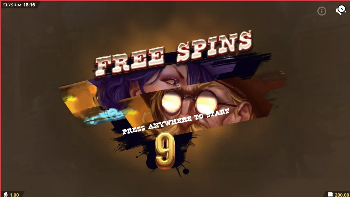 Tampilan visual slot High Noon Duel dengan tema koboi dan duel senjata